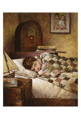 Art Print: Fast Asleep by Jim Daly: 19x13in