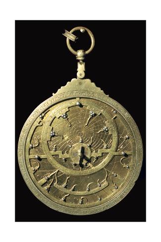 Giclee Print: Arabic 18th century planispheric astrolabe, 18th century. Artist: Unknown: 18x12in