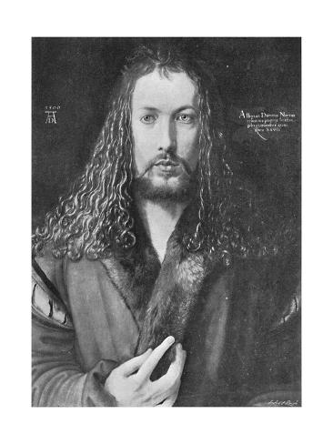 Giclee Print: 'Self-Portrait', 1500, (1906) by Albrecht Durer: 12x9in