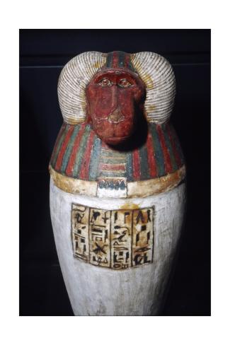 Giclee Print: Thoth as Baboon, Canopic Jar, 22nd Dynasty, c1550BC-1069 BC: 18x12in
