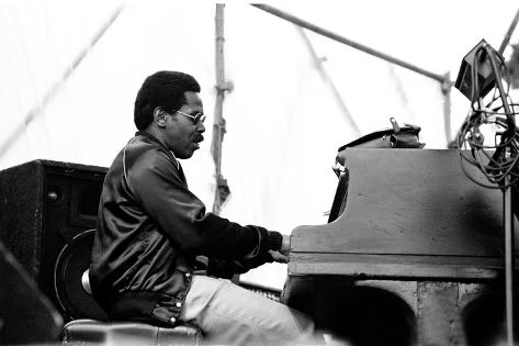 Photographic Print: George Cables, Capital Jazz, Knebworth, Hertfordshire, July, 1981 by Brian O'Connor: 12x8in