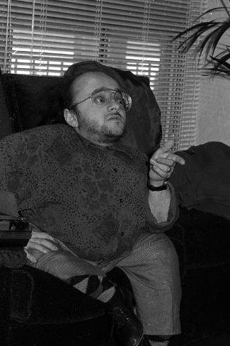 Photographic Print: Michel Petrucciani, EMI, London, March, 1990 by Brian O'Connor: 12x8in