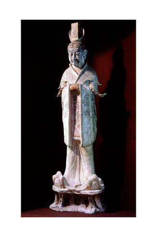 Giclee Print: Model of a Tang dynasty courtier by Werner Forman: 18x12in