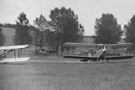 Photographic Print: Aeroplane at the Oxford Speed Trials, c1930 by Bill Brunell: 12x8in