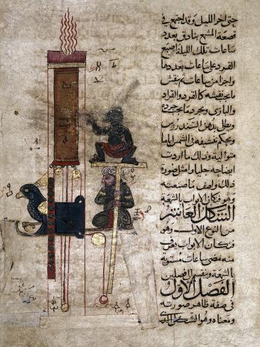 Photographic Print: Mechanical clock, miniature from a Mamluk copy of the Automata of al Jaziri, Egypt by Werner Forman: 12x9in