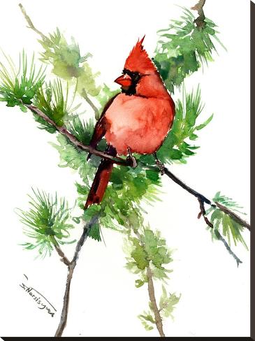 Stretched Canvas Print: Cardinals by Suren Nersisyan: 40x30in