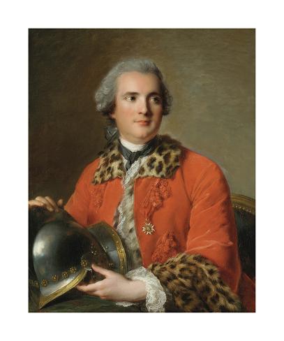 Premium Giclee Print: Portrait Of Jean Victor De Rochechouart, 1756 by Jean-Marc Nattier: 20x16in