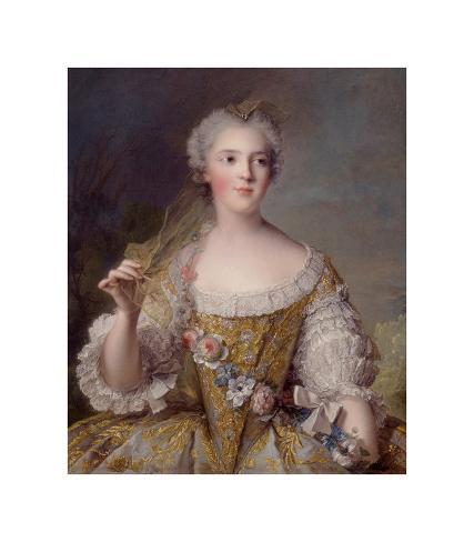 Premium Giclee Print: Portrait of Madame Sophie de France, 1748 by Jean-Marc Nattier: 12x10in