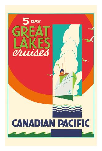Giclee Print: 5 Day Great Lakes Cruises - Canadian Pacific Navigation by Norman Fraser: 44x30in