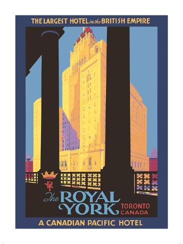 Premium Giclee Print: The Royal York - Toronto, Ontario - Canadian Pacific Hotel by Norman Fraser: 16x12in