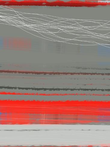 Art Print: Abstract Red 2 by NaxArt: 12x9in
