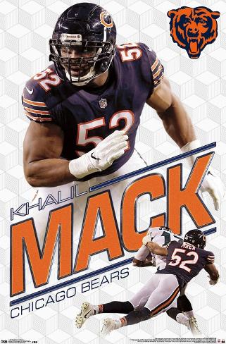 Poster: NFL Chicago Bears - Khalil Mack 19: 34x22in