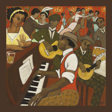 Stretched Canvas Print: Ragtime - Scott Joplin by Marsha Hammel: 36x36in