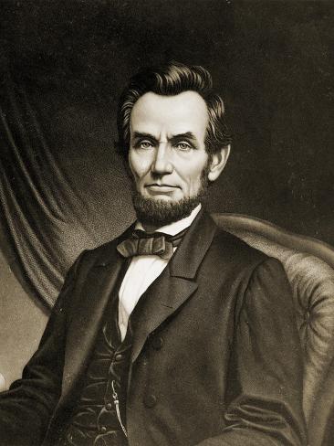 Giclee Print: Abraham Lincoln: 12x9in