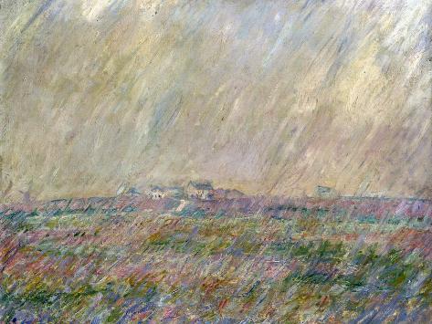 Giclee Print: Monet: Landscape by Claude Monet: 12x9in