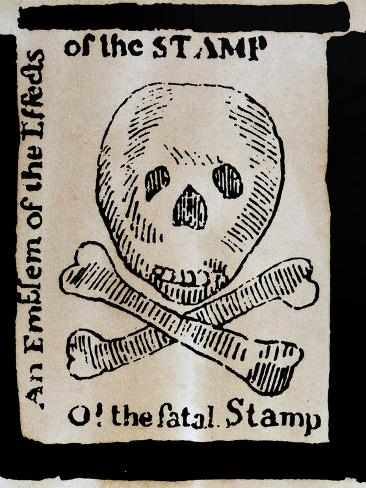 Giclee Print: Stamp Act: Cartoon, 1765: 12x9in