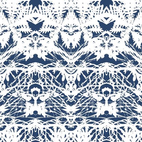 Art Print: Vintage Vector Damask Pattern with Abstract Shapes by tukkki: 12x12in