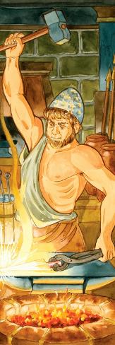 Art Print: Hephaestus, (Greek), Vulcan (Roman), Mythology by Encyclopaedia Britannica: 24x8in