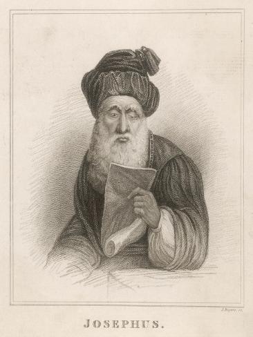 Photographic Print: Flavius Josephus Originally Joseph Ben Matthias Jewish Historian by J Rogers: 12x9in