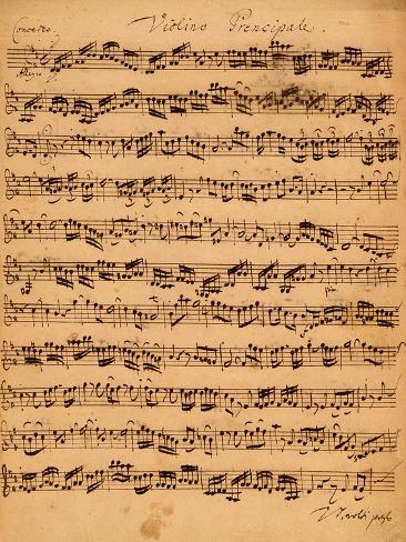 Giclee Print: The Brandenburger Concertos, No.5 D-Dur, 1721 by Johann Sebastian Bach: 12x9in