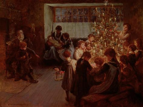 Giclee Print: The Christmas Tree, 1911 by Albert Chevallier Tayler: 12x9in