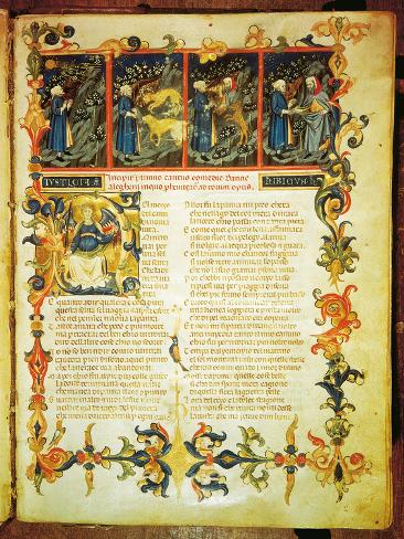 Giclee Print: Dante on Threshold of Hell First Encountering Beasts and Then Virgil by Dante Alighieri: 12x9in