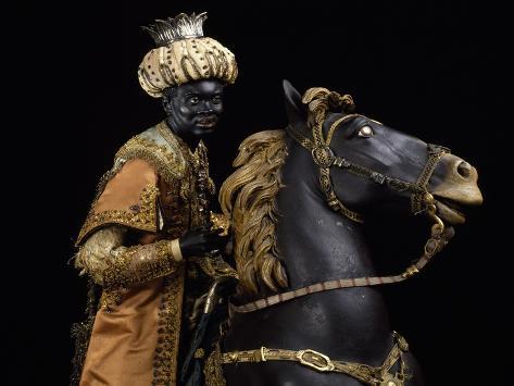 Giclee Print: Moorish King on Horseback: 12x9in