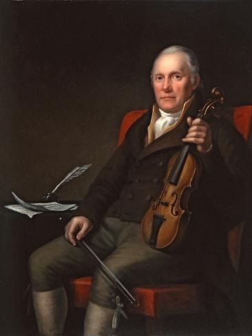 Giclee Print: William Marshall (1748-1833), Scottish Fiddler and Composer, 1817 by John Moir: 12x9in