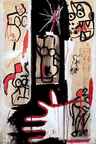 Giclee Print: Rape of Roman Torsos by Jean-Michel Basquiat: 18x12in