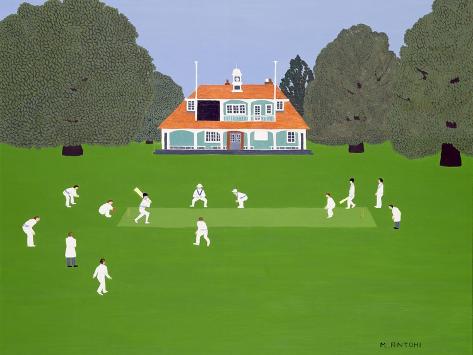 Giclee Print: Cricket Match by Micaela Antohi: 12x9in