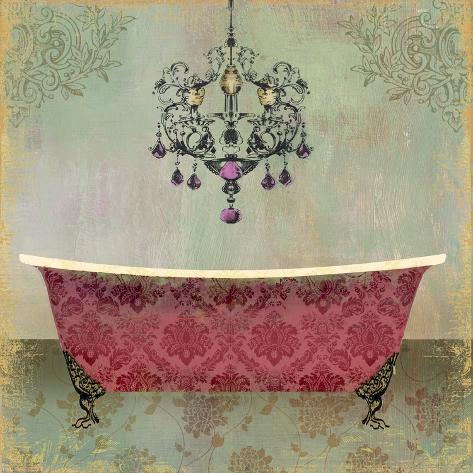 Art Print: Boudoir Bath II by Sloane Addison: 12x12in