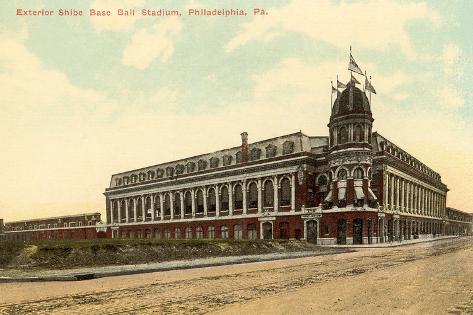 Art Print: Exterior Shibe Baseball Stadium, Philadelphia, Pennsylvania: 18x12in