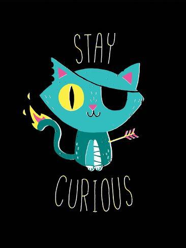 Art Print: Stay Curious by Michael Buxton: 12x9in