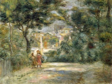 Giclee Print: Vue du Sacre Coeur, 1905 by Pierre-Auguste Renoir: 12x9in