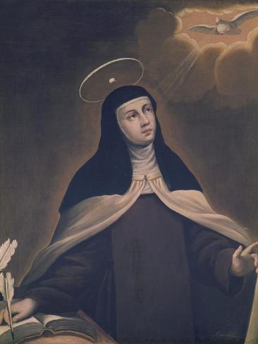 Art Print: St. Teresa of Avila by Alonso Del Arco: 12x9in