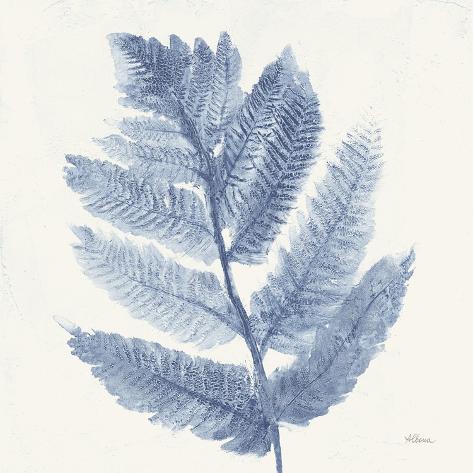 Art Print: Forest Ferns I Blue by Albena Hristova: 12x12in