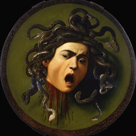 Giclee Print: Head of Medusa by Caravaggio: 16x16in