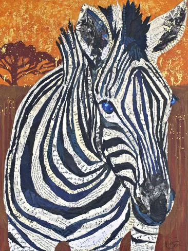 Art Print: Africa on Collage II by Elizabeth St. Hilaire: 12x9in