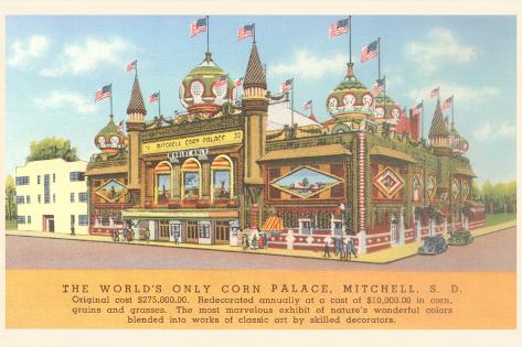 Art Print: Corn Palace, Mitchell, South Dakota: 18x12in