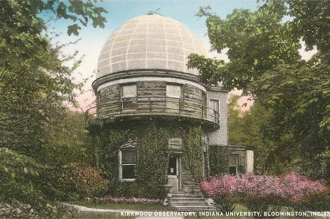 Art Print: Kirkwood Observatory, Indiana University: 18x12in