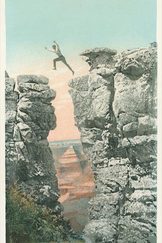 Art Print: Jumper, Bright Angel Cove, Grand Canyon: 18x12in