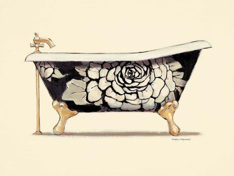 Art Print: Floral Bath by Marco Fabiano: 12x9in