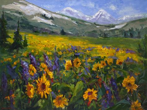 Art Print: Sierra Awakenings II by Nanette Oleson: 12x9in