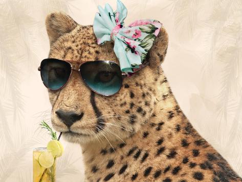 Art Print: Cool Safari Cat by Marcus Prime: 12x9in