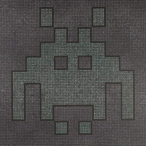 Stretched Canvas Print: Invader by Adam Green: 20x20in