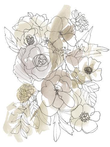 Giclee Print: Bouquet Burst II - Neutral by Katrien Soeffers: 40x30in