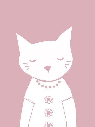 Giclee Print: Groovy Cat - Mini by Lottie Fontaine: 16x12in