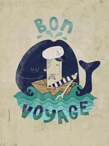 Giclee Print: Bon Voyage by Dale Edwin Murray: 12x9in