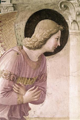 Giclee Print: Detail of the Annunciation, no.3, c.1438-1445 by Fra Angelico: 18x12in