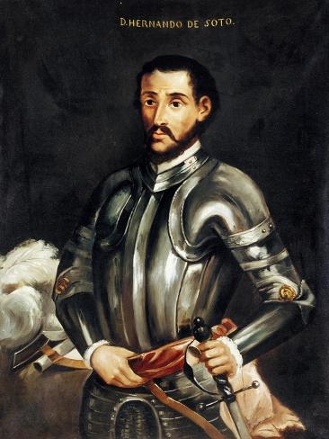 Giclee Print: Hernando De Soto: 12x9in